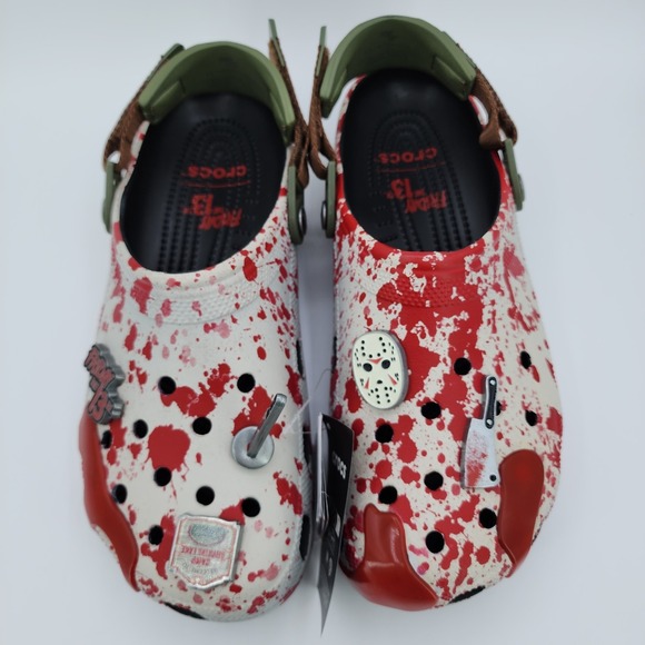CROCS Friday The 13th Classic Clogs Mens Size 11 Jason Vorhees Shoes NEW in Box - Picture 5 of 14